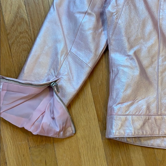 Pink leather jacket - Picture 5 of 5